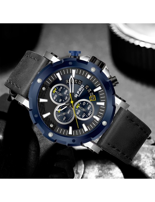 Reloj G-force H3679g Cronografo Funcional Cuero + Estuche