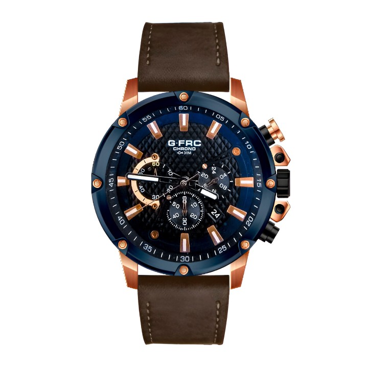 Reloj G-force H3833g Cronografo Funcional Cuero + Estuche