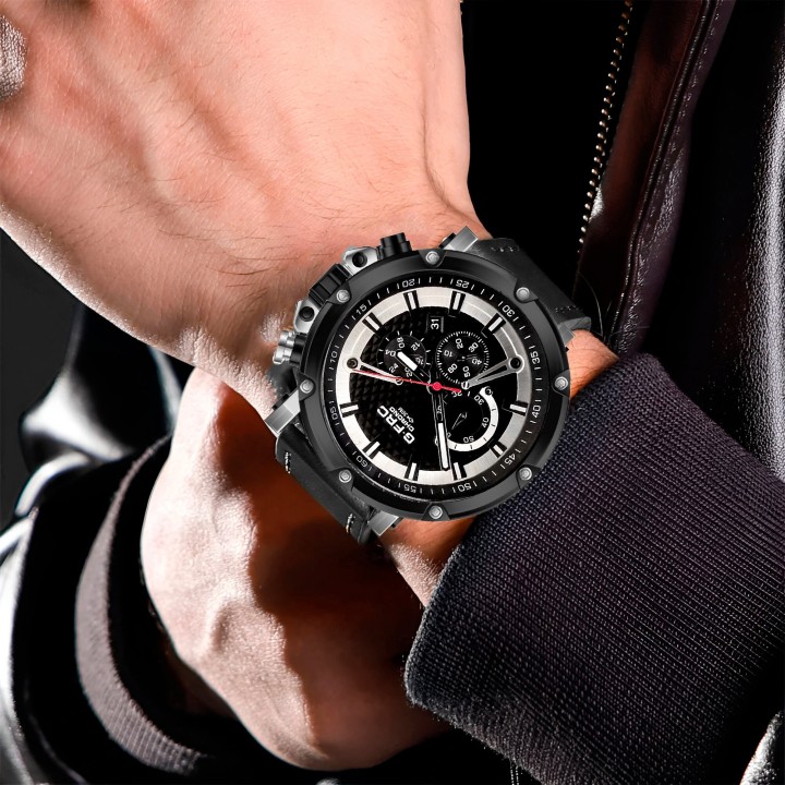 Reloj G-force H3833g Cronografo Funcional Cuero + Estuche
