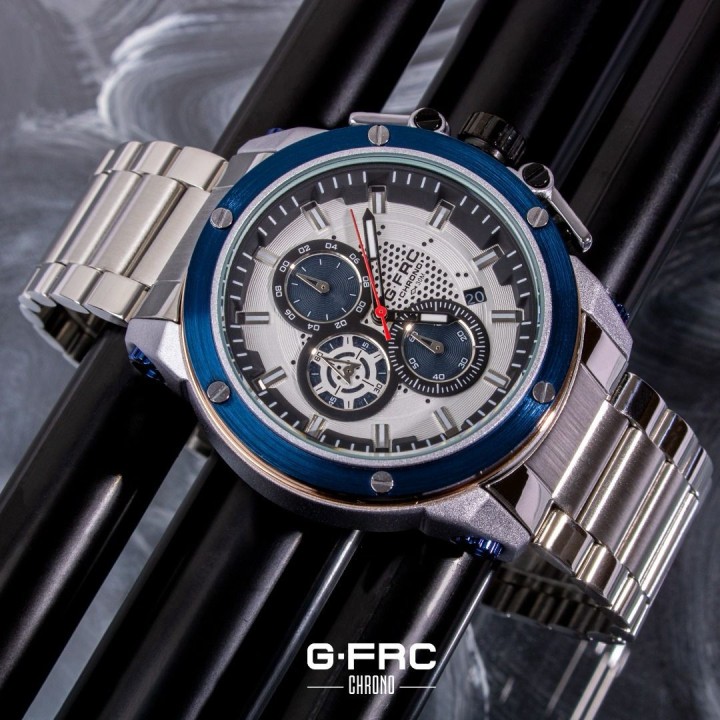 Reloj G-force H3912g Cronografo Funcional Acero + Estuche