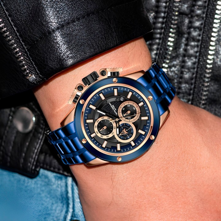 Reloj G-force H3912g Cronografo Funcional Acero + Estuche