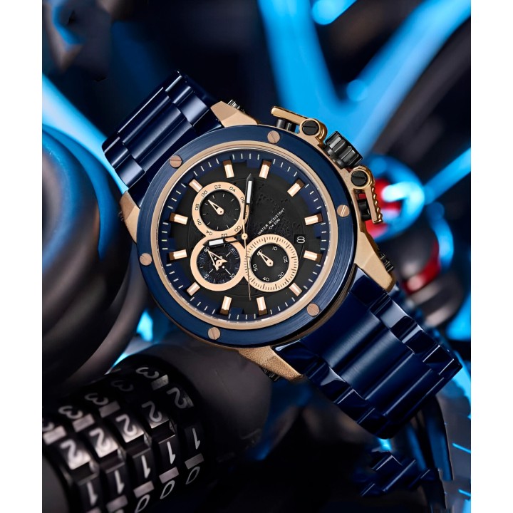Reloj G-force H3912g Cronografo Funcional Acero + Estuche
