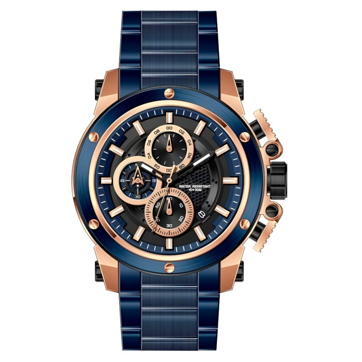 Reloj G-force H3912g Cronografo Funcional Acero + Estuche