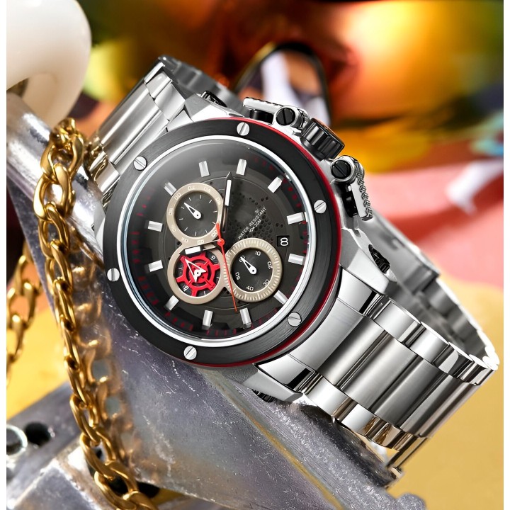 Reloj G-force H3912g Cronografo Funcional Acero + Estuche
