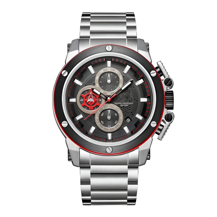 Reloj G-force H3912g Cronografo Funcional Acero + Estuche