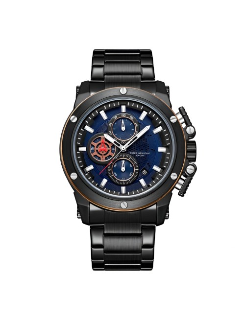 Reloj G-force H3912g Cronografo Funcional Acero + Estuche