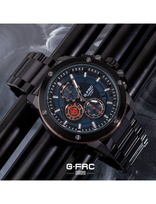 Reloj G-force H3912g Cronografo Funcional Acero + Estuche