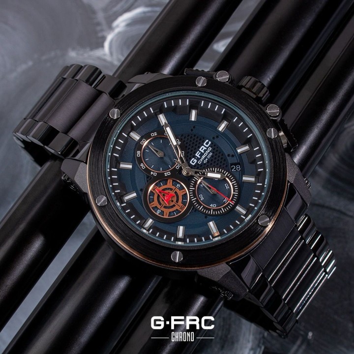 Reloj G-force H3912g Cronografo Funcional Acero + Estuche