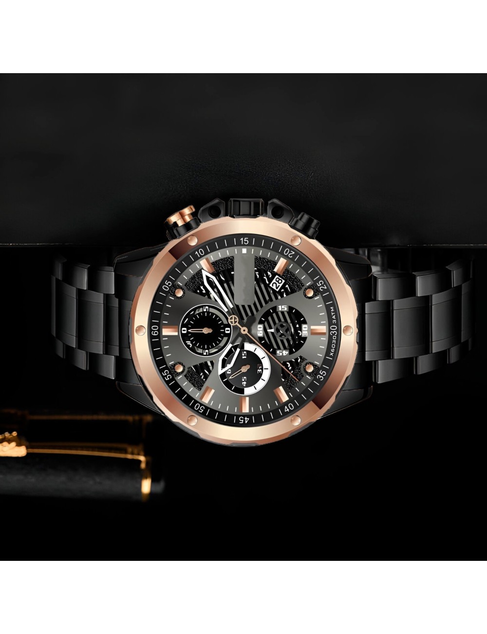 Reloj G-force H3678g Cronografo Funcional Acero + Estuche