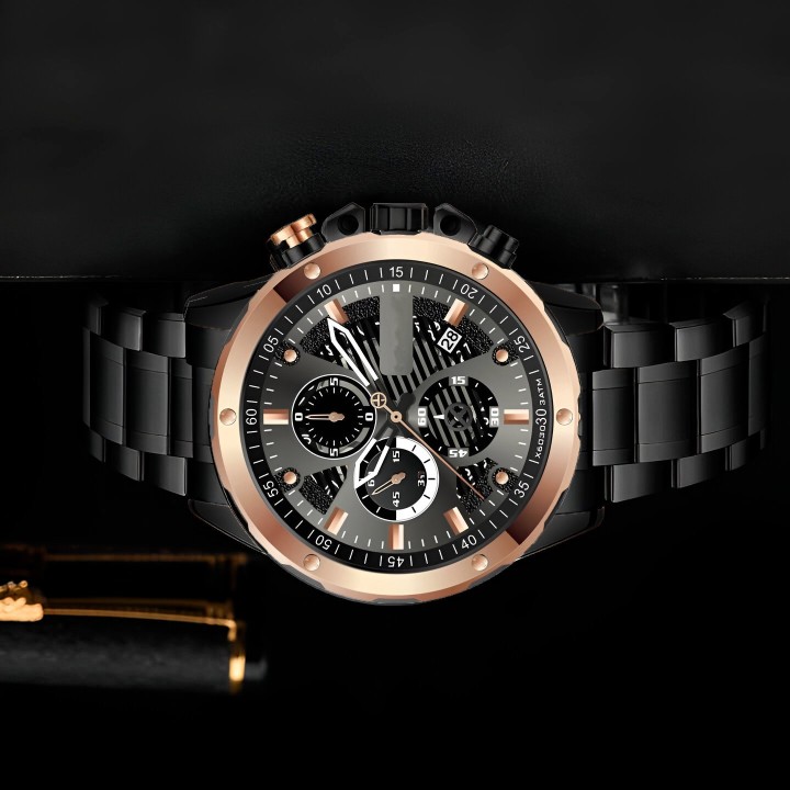 Reloj G-force H3678g Cronografo Funcional Acero + Estuche