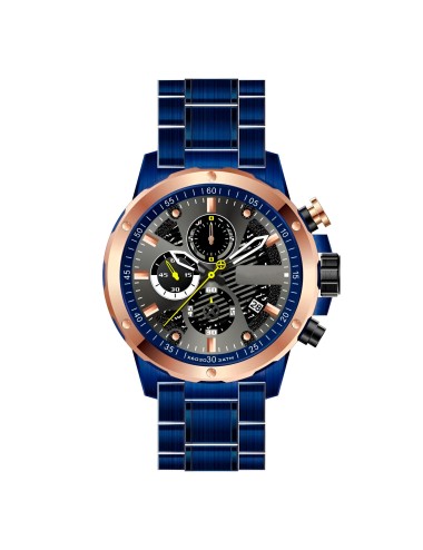 Reloj G-force H3678g Cronografo Funcional Acero + Estuche
