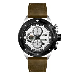 Reloj G-force H3836g Cronografo Funcional Cuero + Estuche