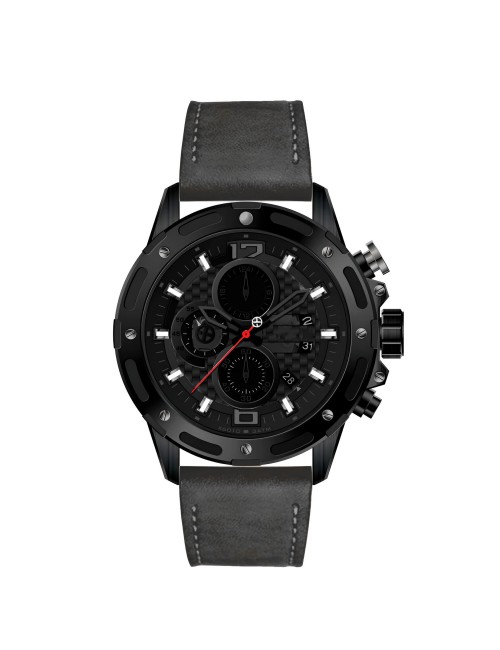 Reloj G-force H3836g Cronografo Funcional Cuero + Estuche