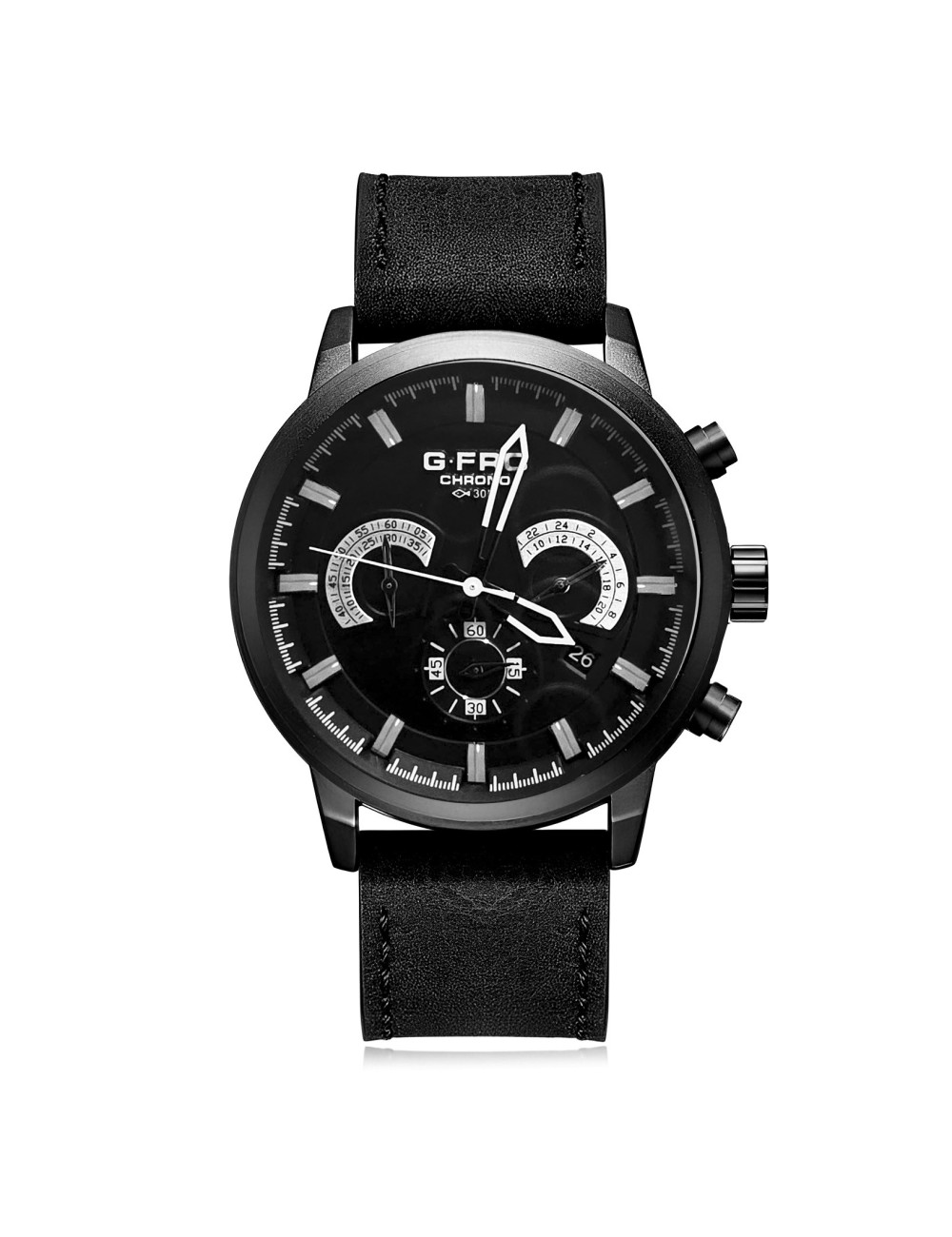 Reloj G-force H3767g Cronografo Funcional Cuero + Estuche