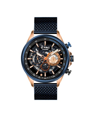Reloj G-force H3718g Cronografo Funcional Acero + Estuche