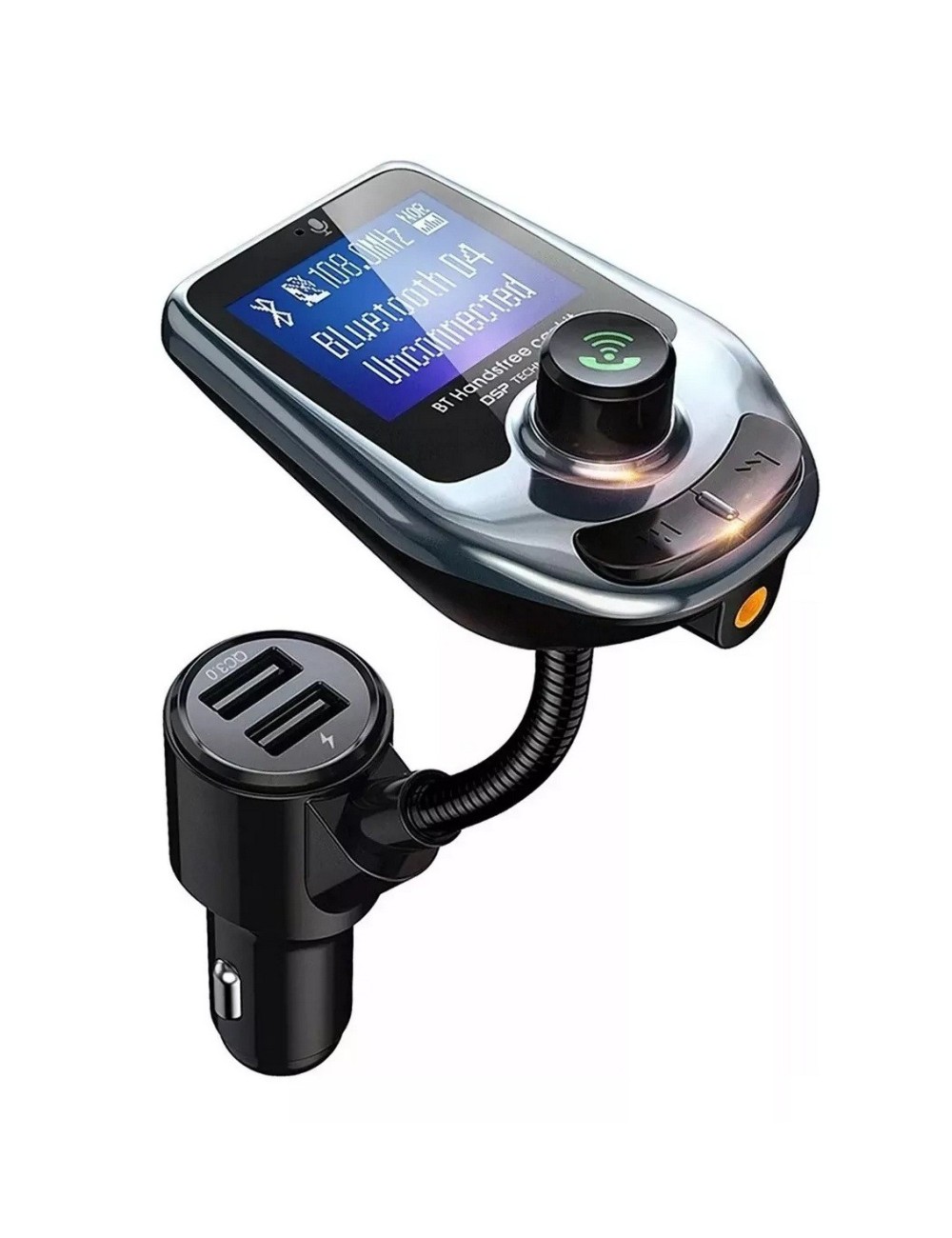 Adaptador Transmisor Bluetooth Modulador Doble Puerto Carro