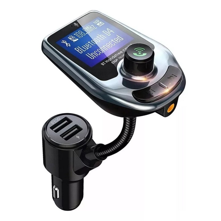 Adaptador Transmisor Bluetooth Modulador Doble Puerto Carro