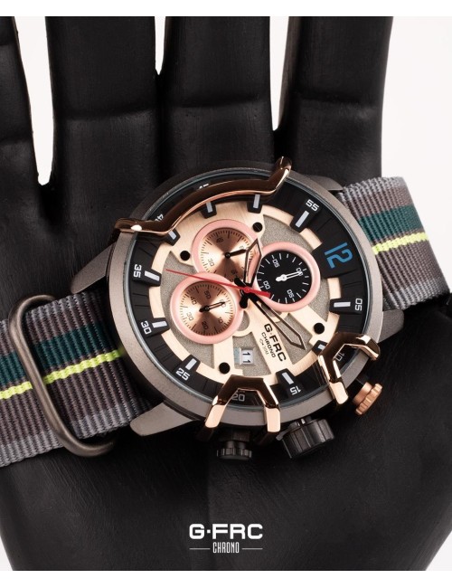 Reloj G-force H4051g Cronografo Funcional Cuero + Estuche