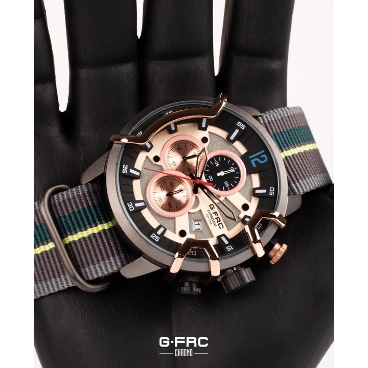Reloj G-force H4051g Cronografo Funcional Cuero + Estuche
