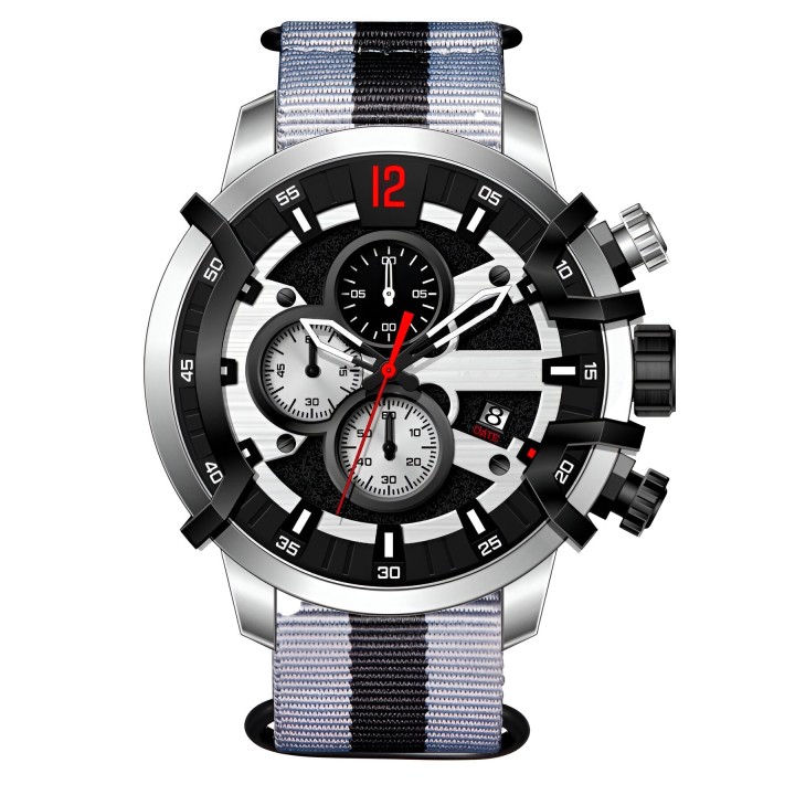 Reloj G-force H4051g Cronografo Funcional Cuero + Estuche