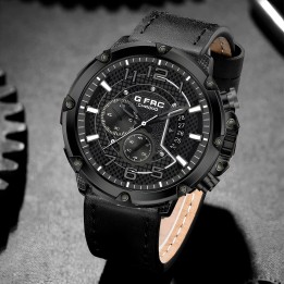 Reloj G-force H3680g Cronografo Funcional Cuero + Estuche
