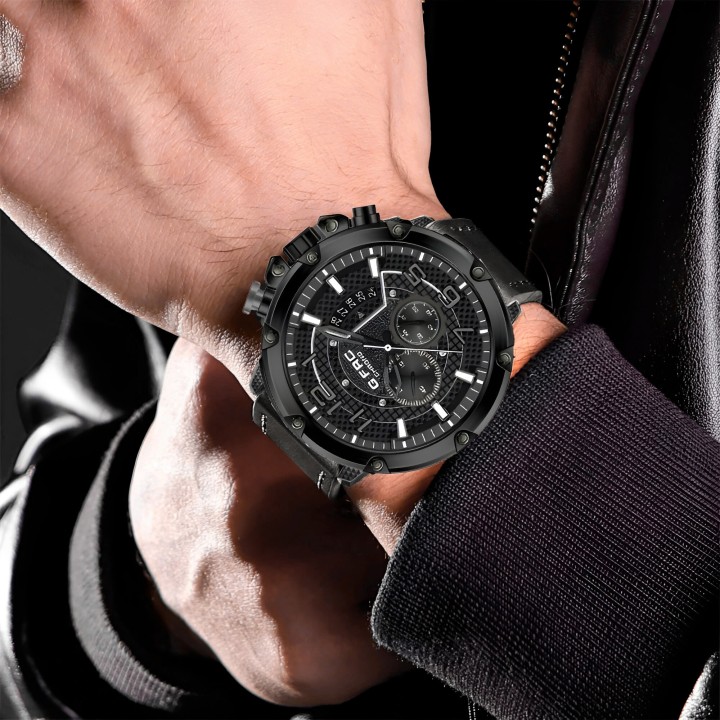 Reloj G-force H3680g Cronografo Funcional Cuero + Estuche