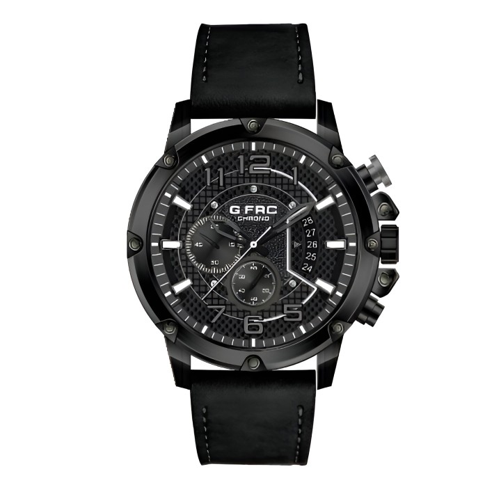 Reloj G-force H3680g Cronografo Funcional Cuero + Estuche