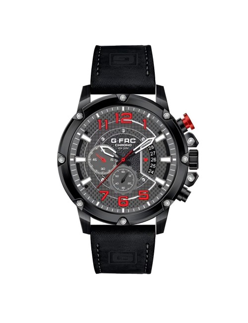 Reloj G-force H3680g Cronografo Funcional Cuero + Estuche