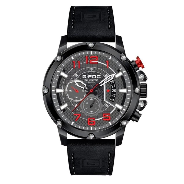 Reloj G-force H3680g Cronografo Funcional Cuero + Estuche