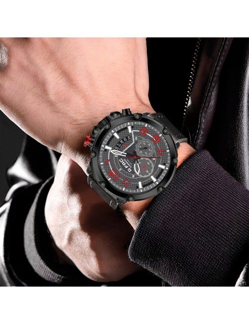 Reloj G-force H3680g Cronografo Funcional Cuero + Estuche