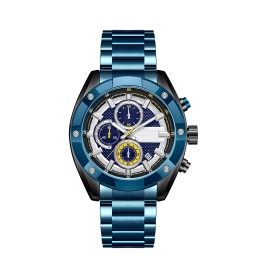 Reloj G-force H4027g Cronografo Funcional Acero + Estuche