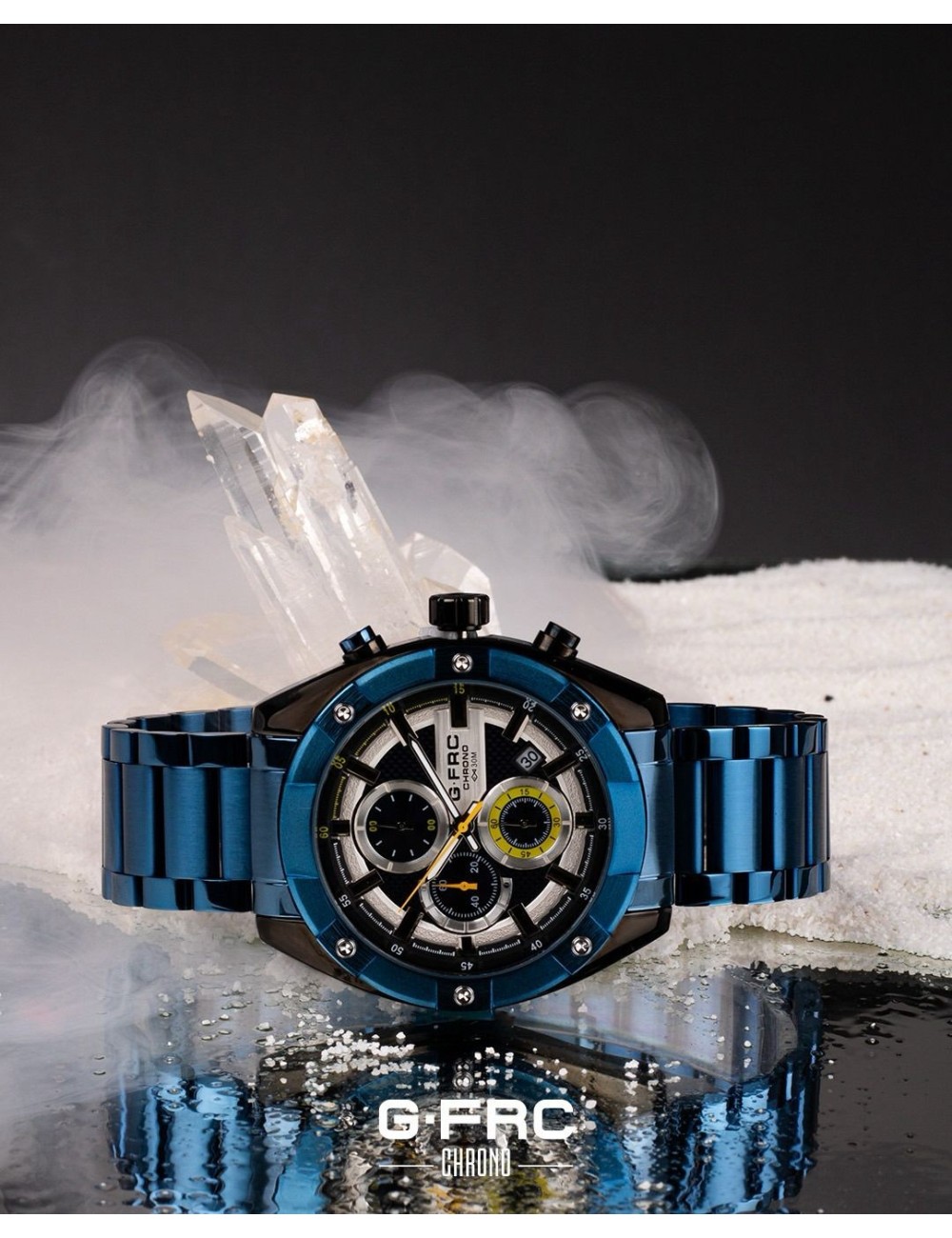 Reloj G-force H4027g Cronografo Funcional Acero + Estuche