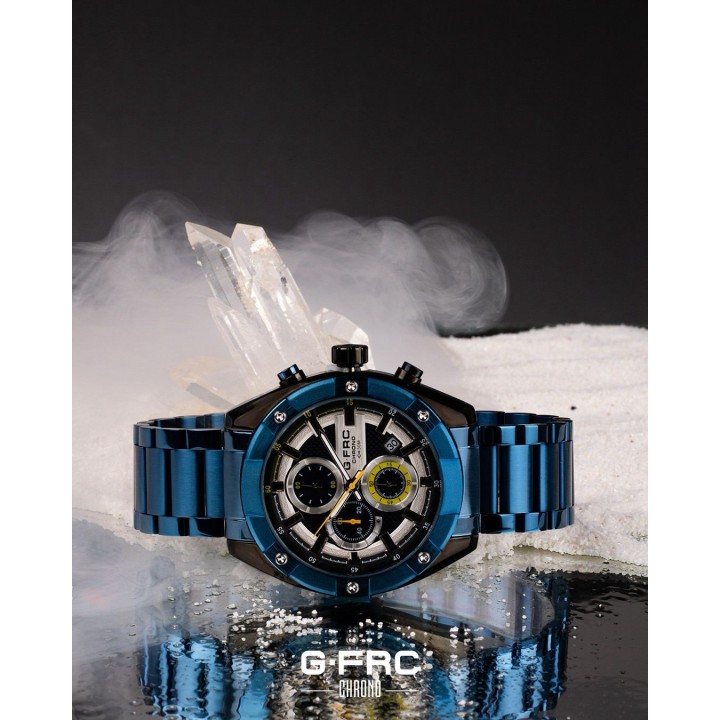 Reloj G-force H4027g Cronografo Funcional Acero + Estuche