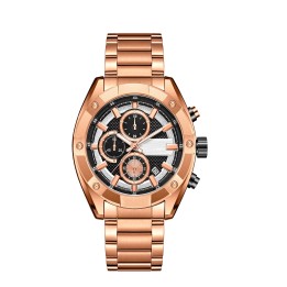 Reloj G-force H4027g Cronografo Funcional Acero + Estuche