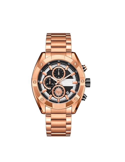 Reloj G-force H4027g Cronografo Funcional Acero + Estuche