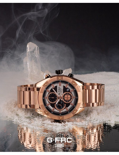 Reloj G-force H4027g Cronografo Funcional Acero + Estuche