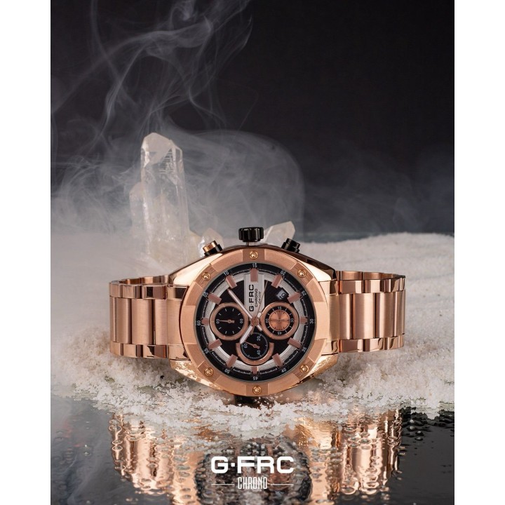 Reloj G-force H4027g Cronografo Funcional Acero + Estuche