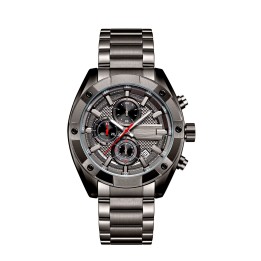 Reloj G-force H4027g Cronografo Funcional Acero + Estuche