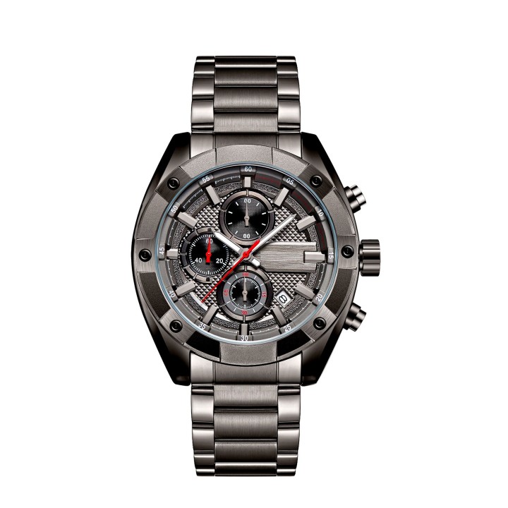Reloj G-force H4027g Cronografo Funcional Acero + Estuche