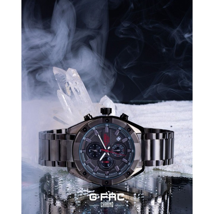 Reloj G-force H4027g Cronografo Funcional Acero + Estuche