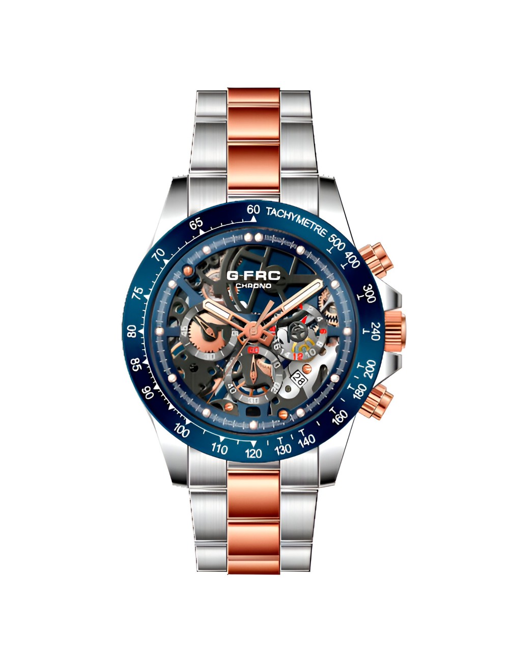 Reloj G-force H3717g Cronografo Funcional Acero + Estuche