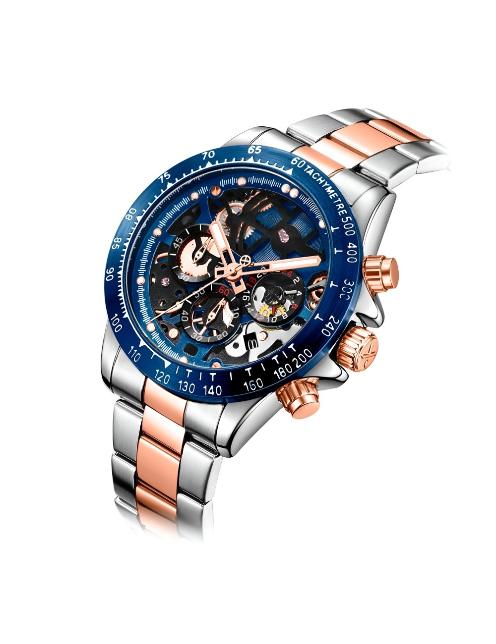 Reloj G-force H3717g Cronografo Funcional Acero + Estuche