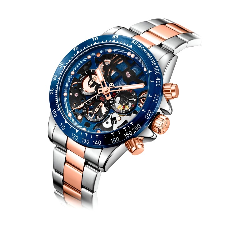 Reloj G-force H3717g Cronografo Funcional Acero + Estuche