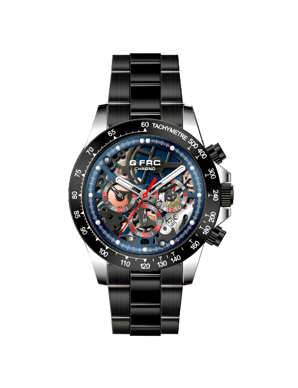 Reloj G-force H3717g Cronografo Funcional Acero + Estuche