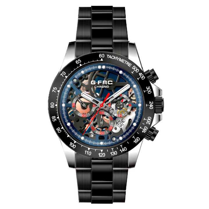 Reloj G-force H3717g Cronografo Funcional Acero + Estuche
