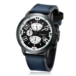 Reloj G-force H3801g Cronografo Funcional Cuero + Estuche