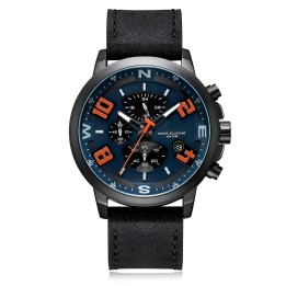 Reloj G-force H3801g Cronografo Funcional Cuero + Estuche