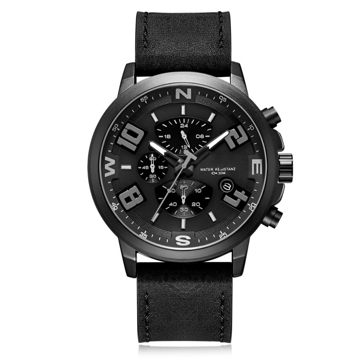 Reloj G-force H3801g Cronografo Funcional Cuero + Estuche