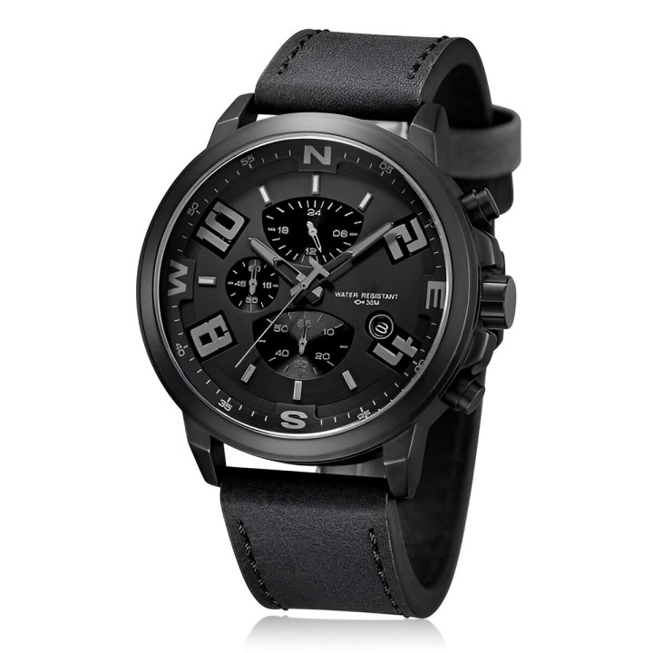 Reloj G-force H3801g Cronografo Funcional Cuero + Estuche