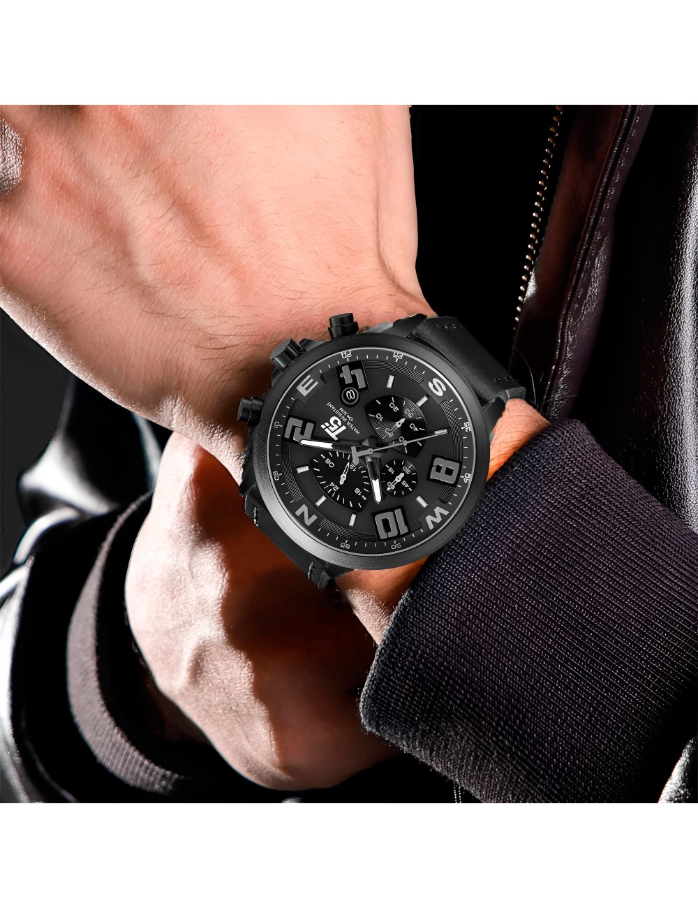 Reloj G-force H3801g Cronografo Funcional Cuero + Estuche